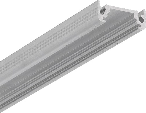 Topmet 1m alu profil SURFACE10 BC/UX   Ubehandlet aluminium påbygging LED skinne