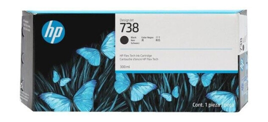 HP 738 / 498N8A - Black Ink - Blekkpatron Svart HP 738 / 498N8A - Black Ink - Blekkpatron Svart