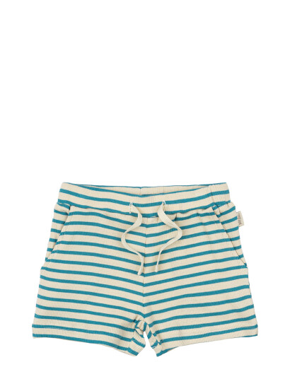 Petit Piao Shorts Modal Striped - Green - 68
