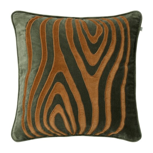 Chhatwal & Jonsson Mita putetrekk 50x50 cm Forest green-cognac