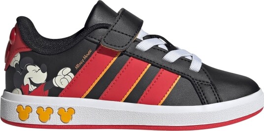 Adidas Performance Sko Grand Court Mickey Svart/Purrub/Kreig Adidas Performance 32 Sko Gul Hvit Rød