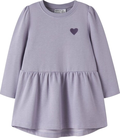 Name It Kjole Genser NmfVima Arvestykke Lilac/Heart Broder Name It 1½ år (86) Kjole Lilla