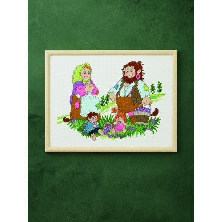 Permin Broderisett Bærplukkere 40x30cm