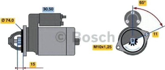 BOSCH 0 986 020 571 Starter BOSCH 0 986 020 571 Starter