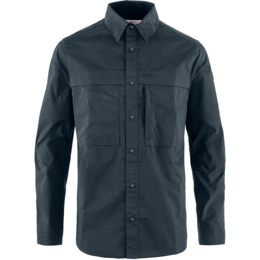 Fjellreven  Abisko Trail Shirt Ls M Herre, 555 Dark Navy, XL