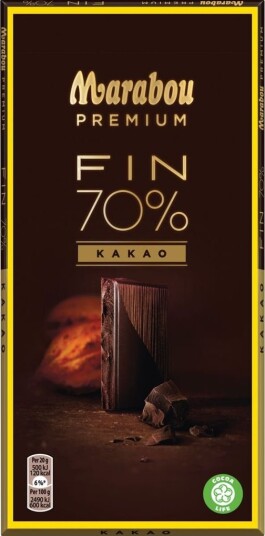 Marabou Premium Fin 70% Kakao Sjokoladeplate 100 gram