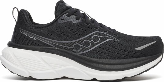 Saucony Mens Hurricane 25 Black/white 46" Saucony Mens Hurricane 25 Black/white 46"
