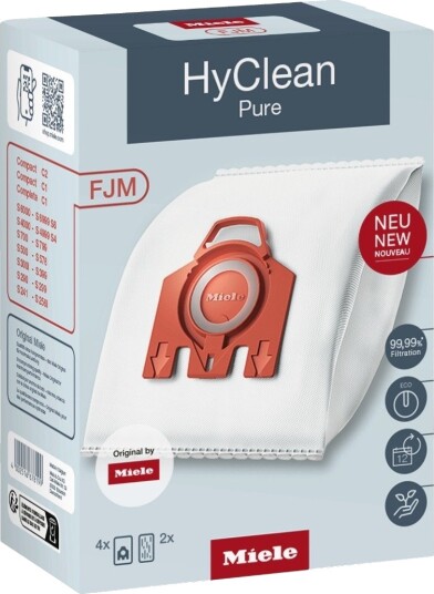 Miele FJM HyClean Pure støvsugerposer 12281690 (4-pakning) Miele FJM HyClean Pure støvsugerposer 12281690 (4-pakning)