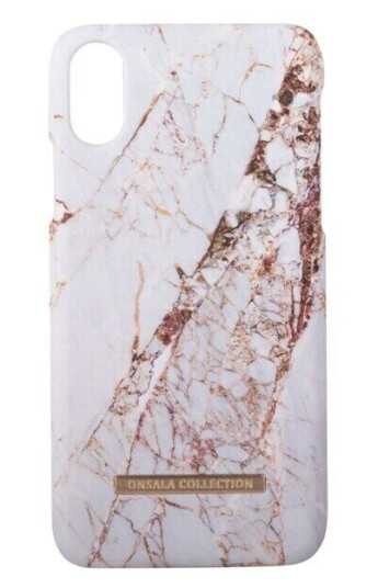 Onsala Mobildeksel Soft White Rhino Marble iPhone X/Xs med magnetisk tilbehør