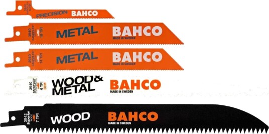 Bahco 3940-MIX-SET-5P Bajonettsagblad Sett (5 stk)