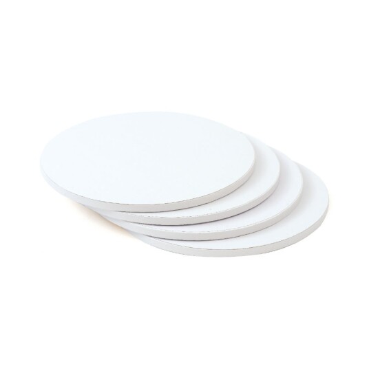 Kake Drum Rund Hvit 50cm Kake Drum Rund Hvit 50cm
