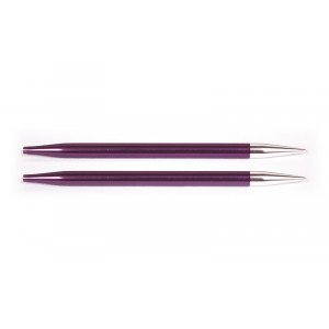 KnitPro Zing Udskiftelige Rundpinde Messing 9cm 6,00mm / US10 Purple V