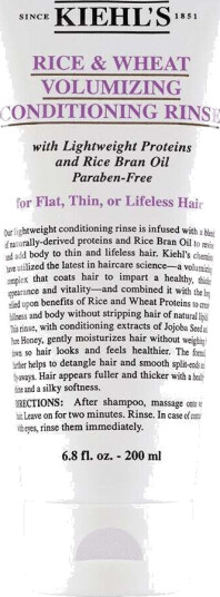 Kiehl's Rice & Wheat Volumizer Conditioner 200 ml Kiehl's Rice & Wheat Volumizer Conditioner 200 ml