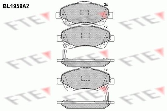 Bremseklosser FTE 9010545 Bremseklosser FTE 9010545