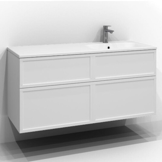 Svedbergs Poem Ramme Servantskap D45 med 4 Skuffer Hvit / 120cm SV-34512414 Svedbergs Poem Ramme Servantskap D45 med 4 Skuffer Hvit / 120cm SV-34512414