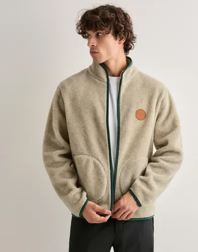 Gant Wool Fleece Fleecegensere Beige Gant Wool Fleece Fleecegensere Beige