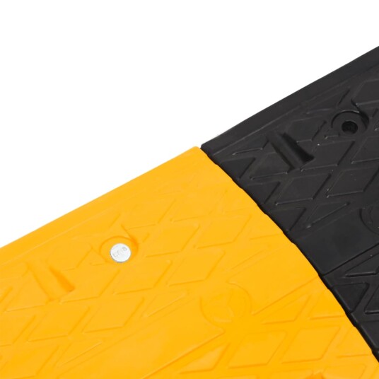  Fartshumper 3 stk gul og svart 97x32,5x4 cm gummi