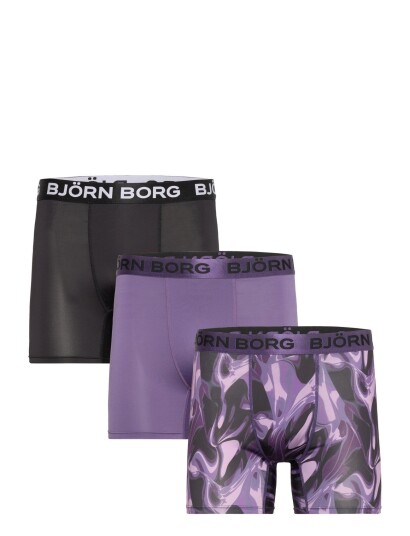 Björn Borg Sports Microfiber Boxer 3P - Multi/patterned - XL