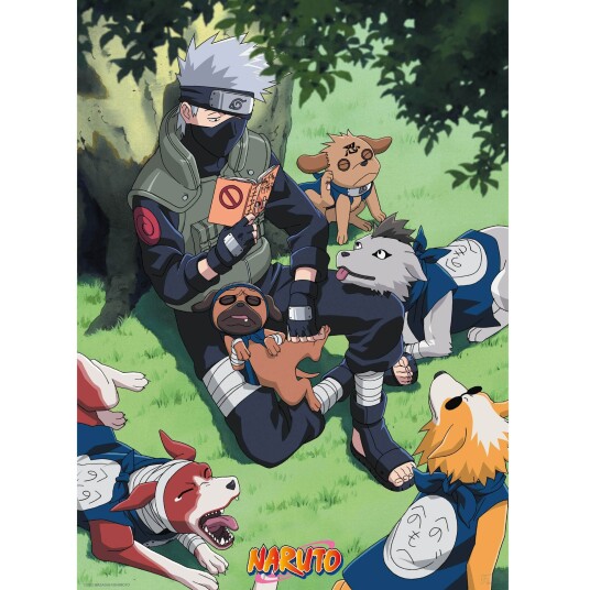 Naruto Plakat 52 x 38 cm Kakashi and Dogs