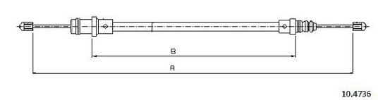 Bremsewire METZGER 10.4736
