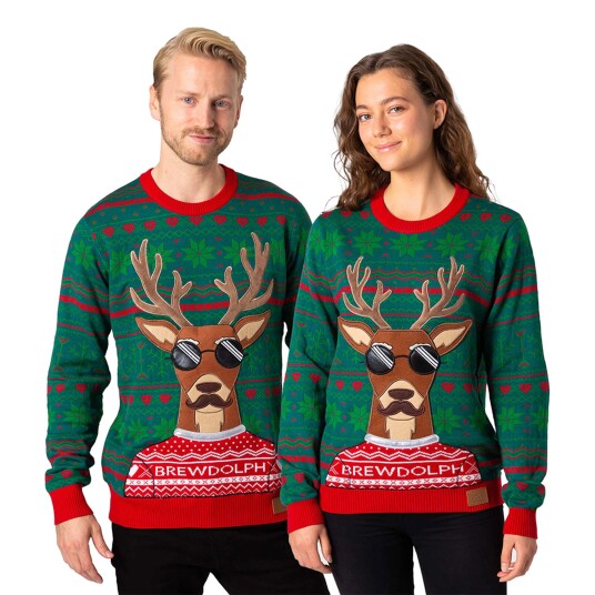 Silly Santa Brewdolph Julegenser - X-Large