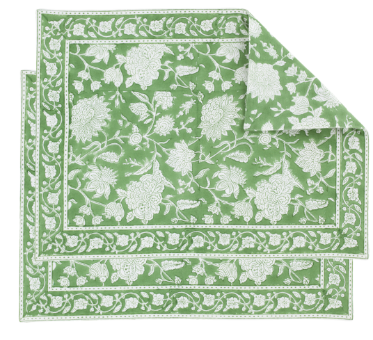 Indian Rose spisebrikke 2 pk green tea 37x50cm