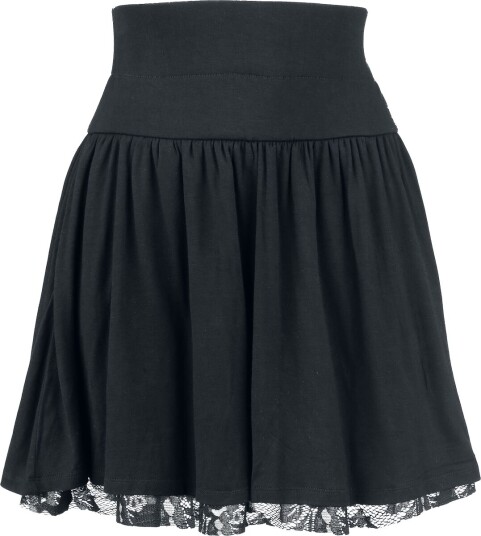 Rotterdamned Kort skjørt Floral Lace Skjørt XS til 3XL Damer svart Rotterdamned Kort skjørt Floral Lace Skjørt XS til 3XL Damer svart
