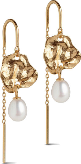 ENAMEL Copenhagen Kai Pearl Earrings - Gold One Size