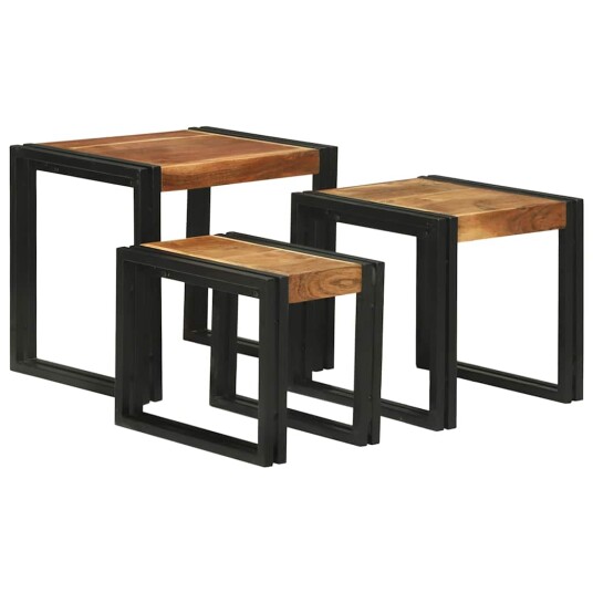 Nesting Tables 3 i Solid Akasietre