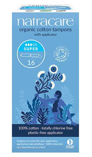 Natracare Organic Applicator Tampons Super 16 Stk. Natracare Organic Applicator Tampons Super 16 Stk.
