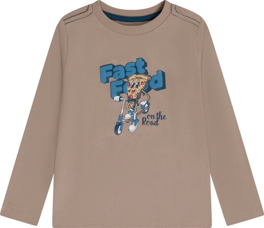 Minymo T-skjorte - Sopp - Minymo - 9 år (134) - T-skjorte Beige Blå Brun Marineblå