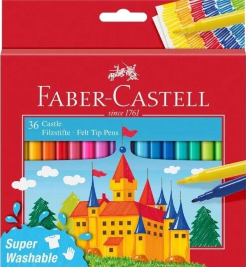 Faber Castell Castle Vannbaserte Tusjer 36 Stk