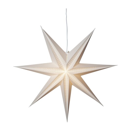 STAR TRADING 501-84 POINT PAPIRSTJERNE HVIT 501-84