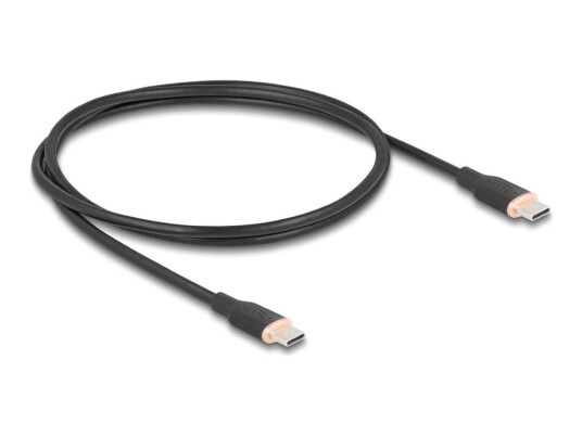 Delock Usb kabel 24 Pin Usb c hann Til Usb 2.0 20 V 3 A 1 M Power Delivery 60w Støtte For 3.0 Svart