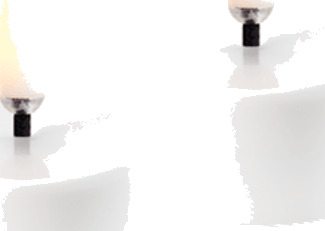 Uyuni LED telys oppladdningsbar hvit 2 pk