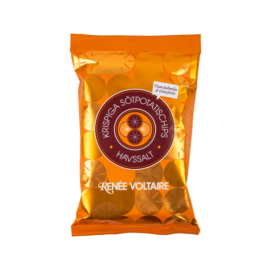 Sprø Søtpotetchips – Havsalt 80 g Sprø Søtpotetchips – Havsalt 80 g