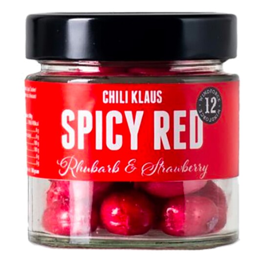 Chili Klaus Spicy Red Rhubarb & Strawberry - 100 gram Chili Klaus Spicy Red Rhubarb & Strawberry - 100 gram