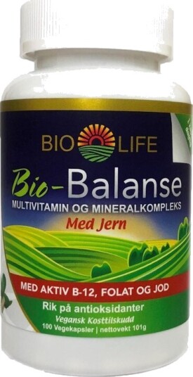 Bio Life Bio Balanse med jern 100 kapsler