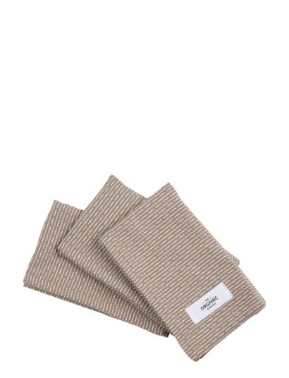 The Organic Company Kitchen Cloths 3 Pack - Beige - ONE SIZE