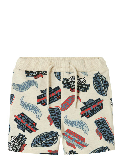 name it Nmmary Hotwheels L Nreg Shorts Sky - Cream - 92