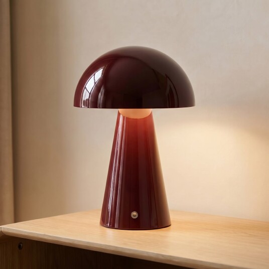 Bordlampe Lindby Nevijo dimmbar Rød Stue Metall Moderne 30 Rød