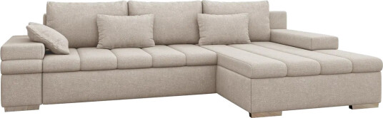 Naoma Sofa med Sjeselong 3 seter Beige