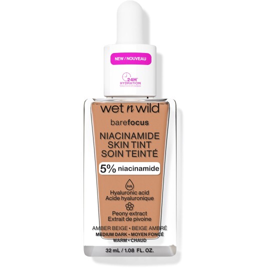 Wet n Wild Bare Focus Niacinamide Foundation Skin Tint - Amber Beige 32 ml Wet n Wild Bare Focus Niacinamide Foundation Skin Tint - Amber Beige 32 ml