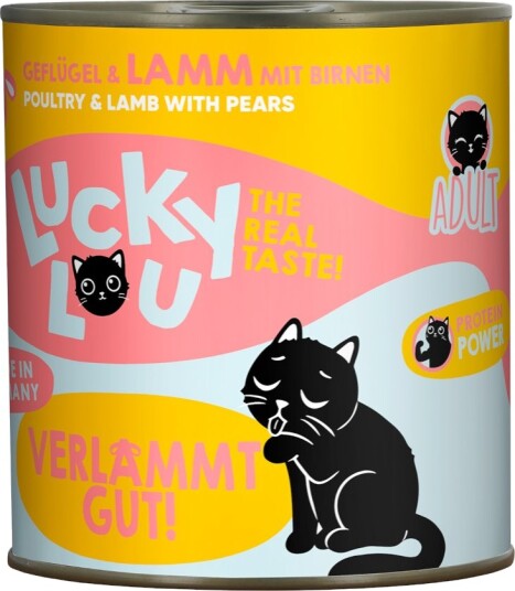 Lucky Lou våtfôr Adult Fjærkre & lam 2 x 800 g