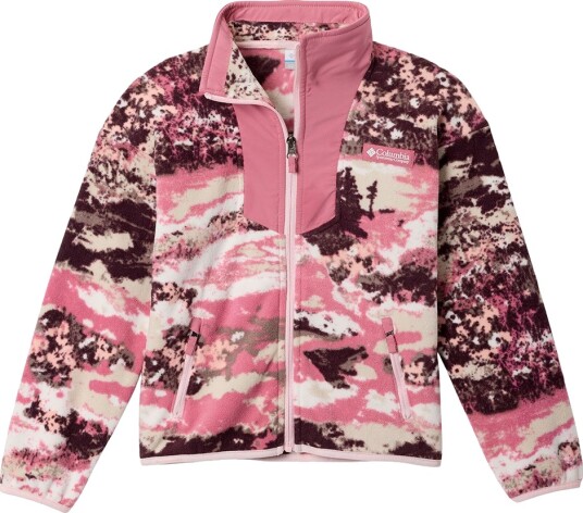 Columbia Sportswear Sequoia Grove Printed Full Zip Fleece Pink 104 Columbia Sportswear Sequoia Grove Printed Full Zip Fleece Pink 104