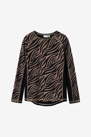 Name It T skjorte nkmWillto Wool LS Top Svart