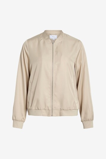 Vila Jakke viPapaya L/S Bomber Jacket Grå Vila Jakke viPapaya L/S Bomber Jacket Grå