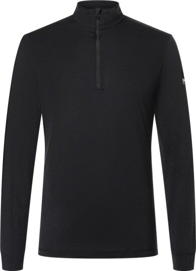 super.natural Men's Tundra175 Zip 1/4 S, Jet Black super.natural Men's Tundra175 Zip 1/4 S, Jet Black