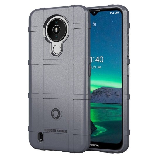 INCOVER Nokia 1.4 Rugged Shield Series Bakdeksel - Grå