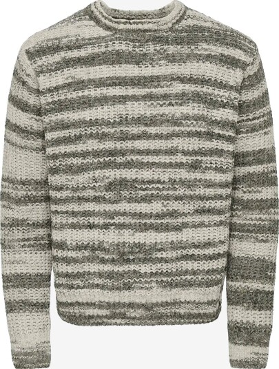ONLY & SONS Onshank Rlx Crew Neck Knit BELUGA XL